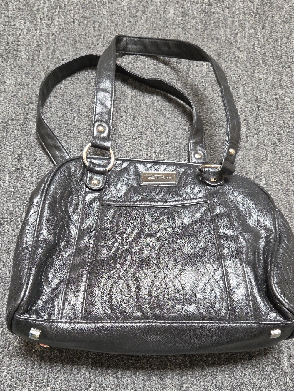 Bella Russo Black Women's Quilted Tote Bag